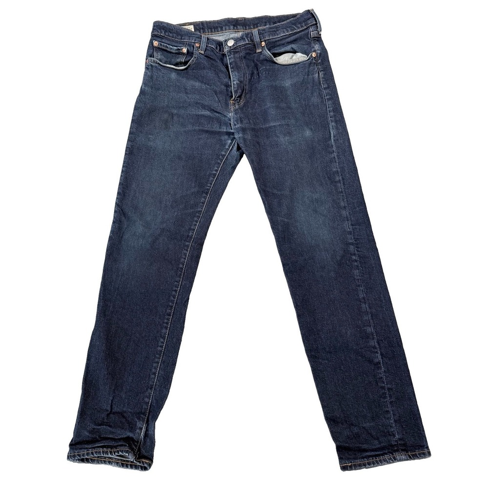 Levi’s Premium 502 Jeans Men’s 33x32 Regular Taper Dark Wash Denim Quality